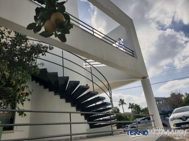 Outdoor Stair Railings Cyprus - Technometalliki LTD