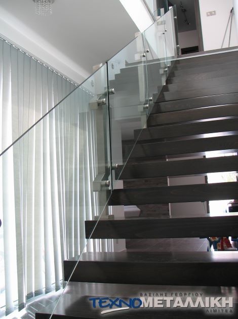 Indoor Stair Railings Cyprus - Technometalliki LTD