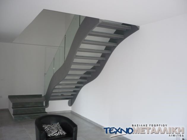 Indoor Stair Railings Cyprus - Technometalliki LTD