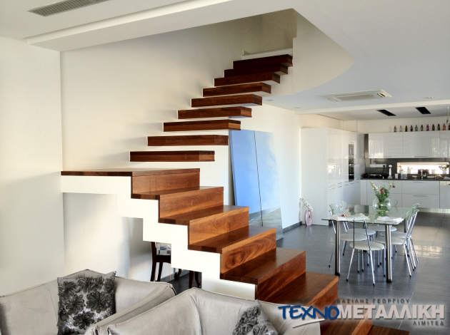 Indoor Stair Railings Cyprus - Technometalliki LTD