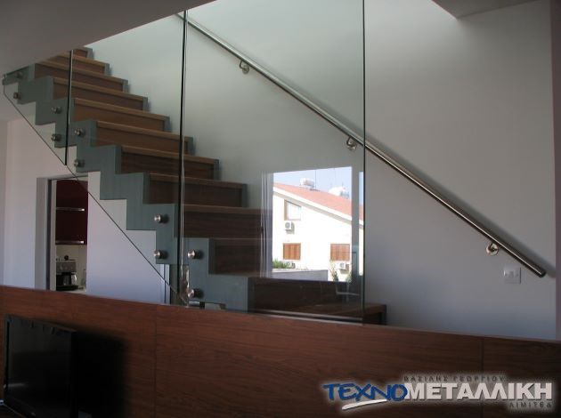 Indoor Stair Railings Cyprus - Technometalliki LTD