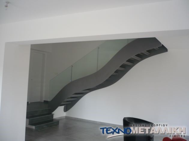 Indoor Stair Railings Cyprus - Technometalliki LTD