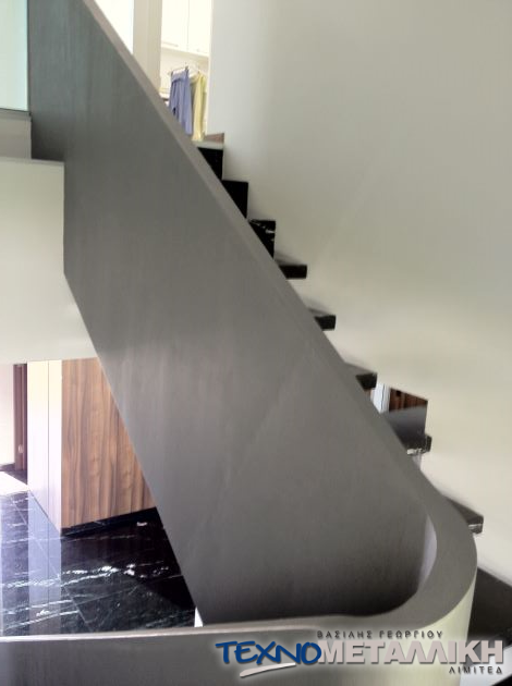 Indoor Stair Railings Cyprus - Technometalliki LTD