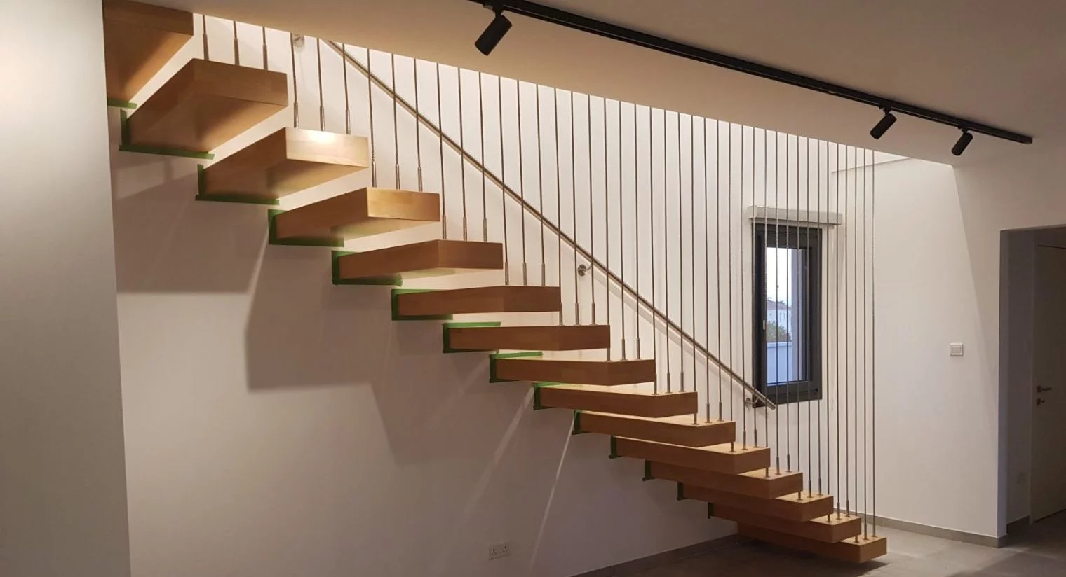 Custom metal staircase railing in Cyprus by Technometalliki LTD