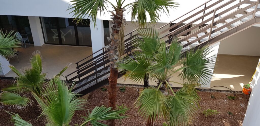 Metal fire escape stairs for commercial buildings in Cyprus with safe design durable structure access